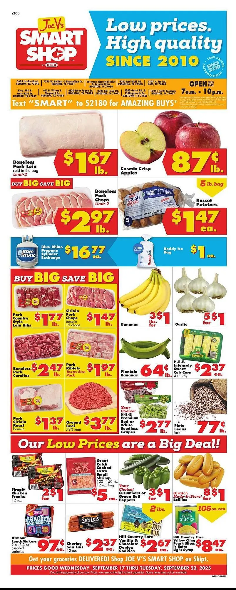 Weekly ad Joe V's Smart Shop weekly ad from September 17 to September 23 2025 - Page 1