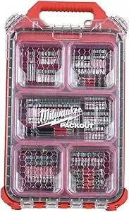 MilwaukeeTool 48-32-4082 Impact-Duty Alloy Steel Driver Bit Set with PACKOUT Case (100-Piece)