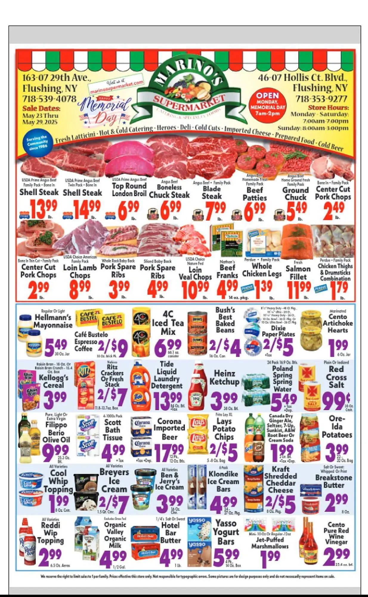 Marinos Supermarket Weekly Ad - 1