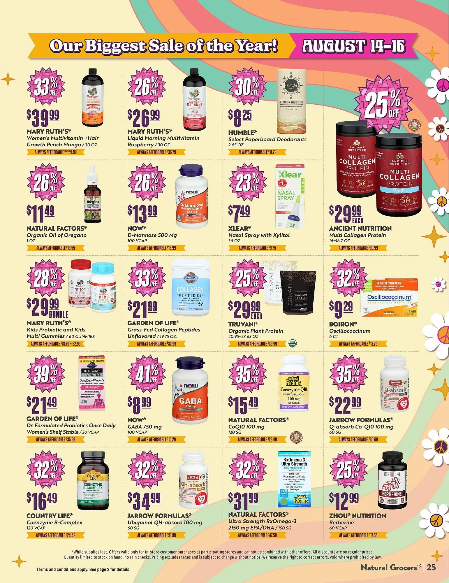 Weekly ad Natural Grocers ad from August 8 to September 6 2025 - Page 25