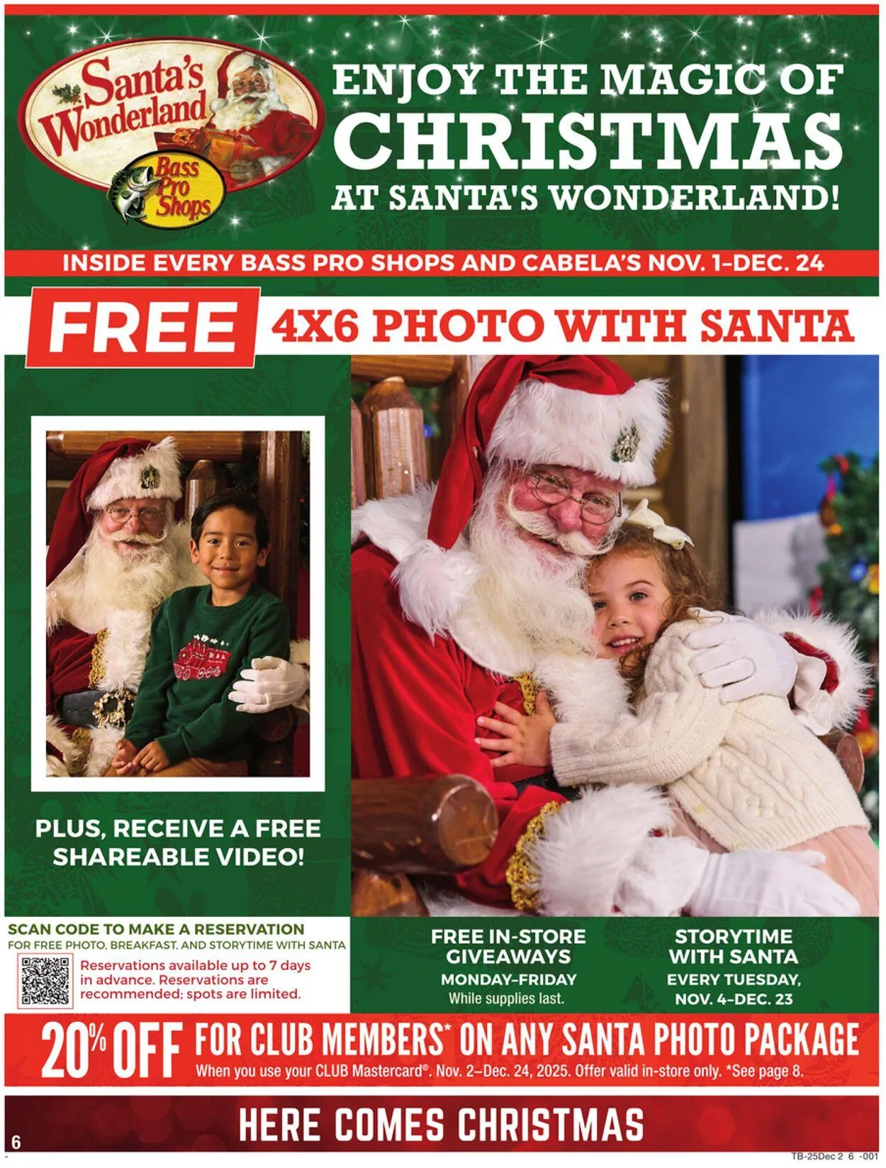Weekly promotion Bass Pro Current weekly ad spanning from December 11 to December 25 2025 - Page 6 for Catalogue 365