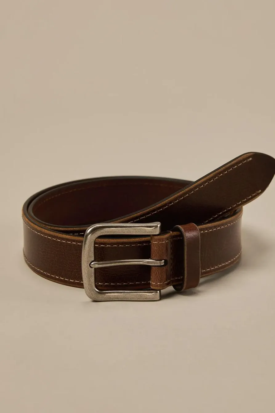leather stitch belt