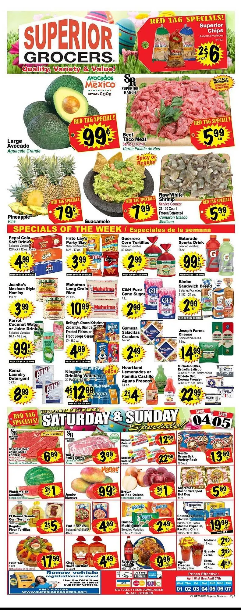 Superior Grocers weekly ad - 1