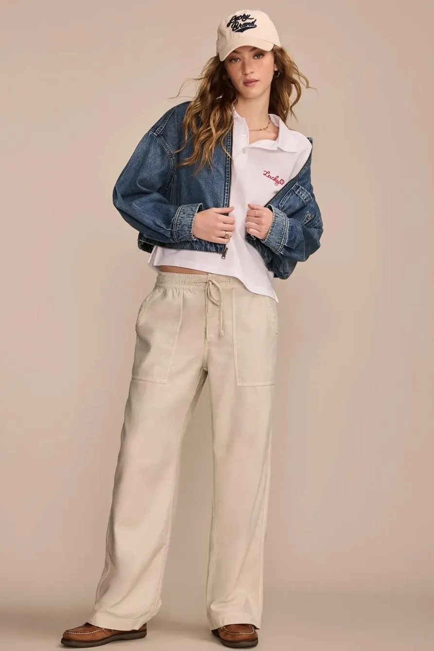 wide leg relaxed utility pant