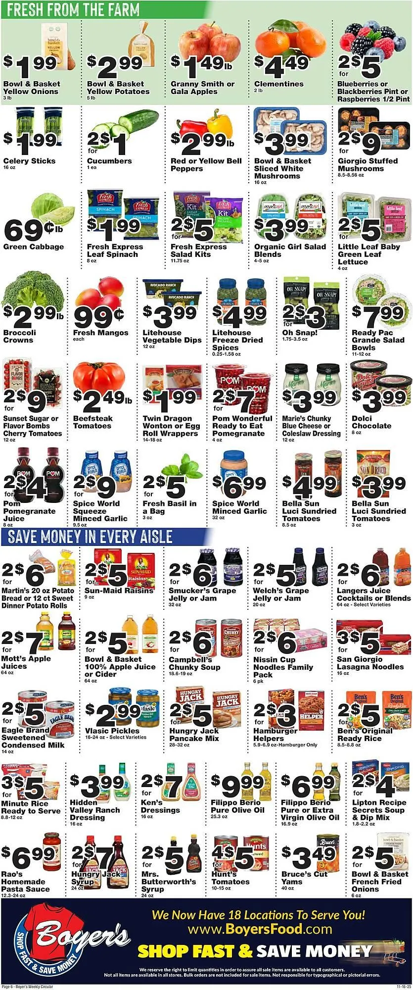 Weekly ad Boyer's Food Markets weekly ad from November 16 to November 22 2025 - Page 6