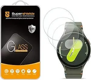 Supershieldz (3 Pack) Designed for Samsung Galaxy Watch 7, 6, 5, 4 (44mm) Tempered Glass Screen Protector, Anti Scratch, Bubble Free