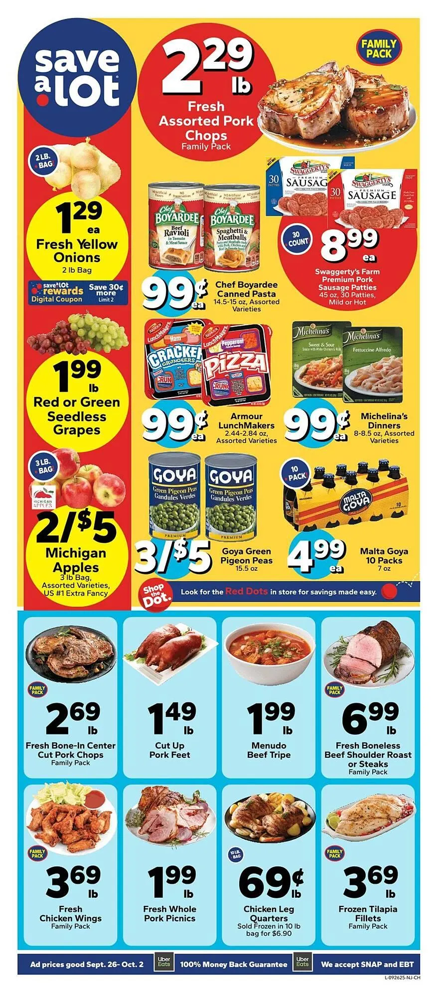 Weekly ad Save a Lot weekly ad from September 26 to October 2 2025 - Page 1