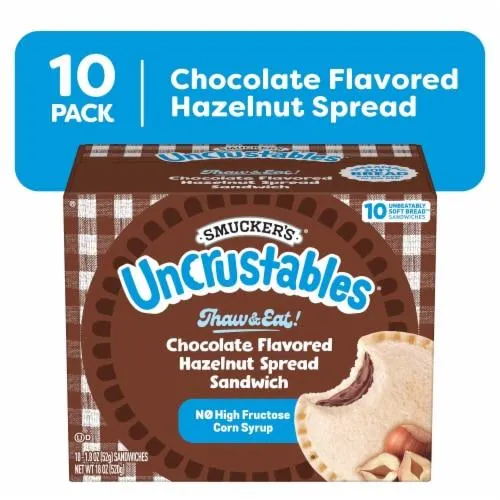 Smucker's Uncrustables Chocolate Flavored Hazelnut Spread Sandwiches