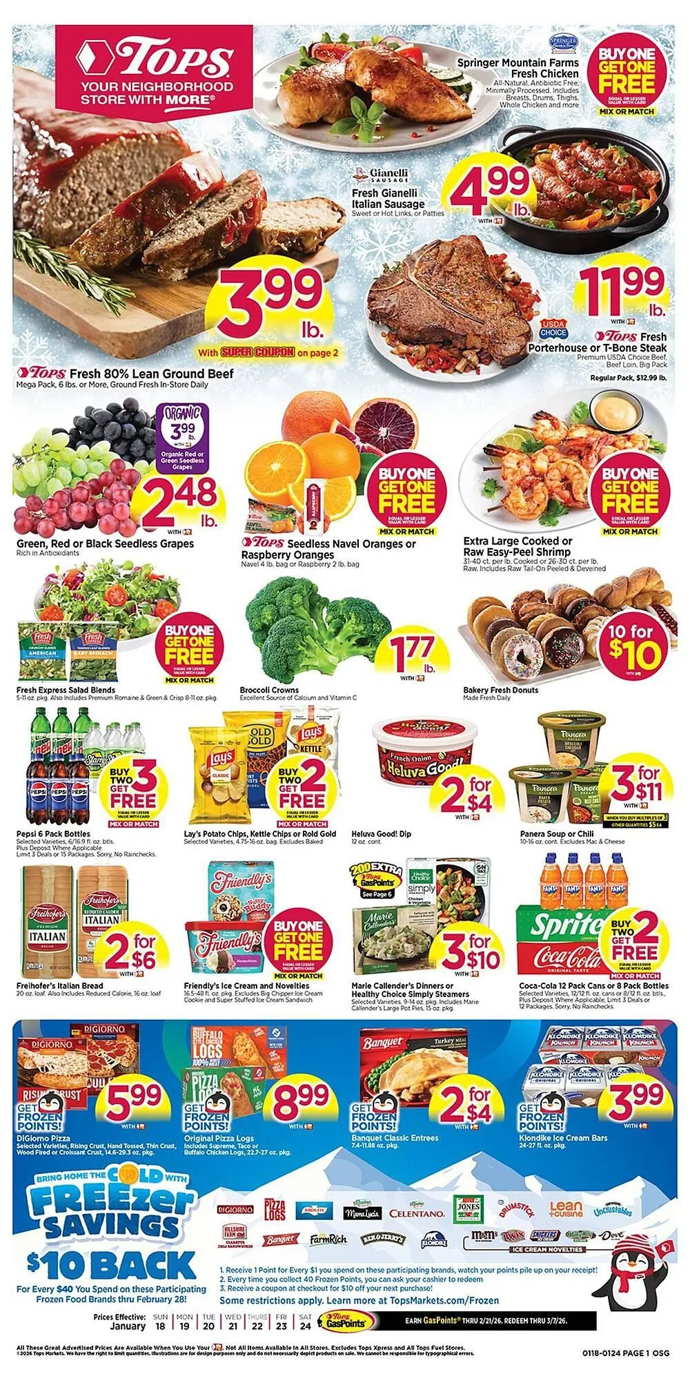 Weekly ad Tops weekly ad from January 18 to January 24 2026 - Page 1