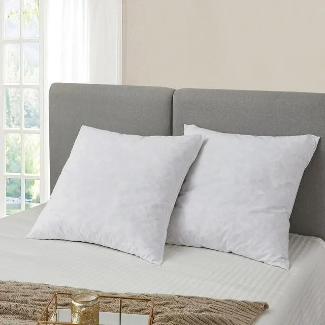 Serta 2-Pack Euro Square Feather Pillow Insert