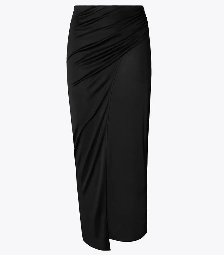 WRAP JERSEY SKIRT