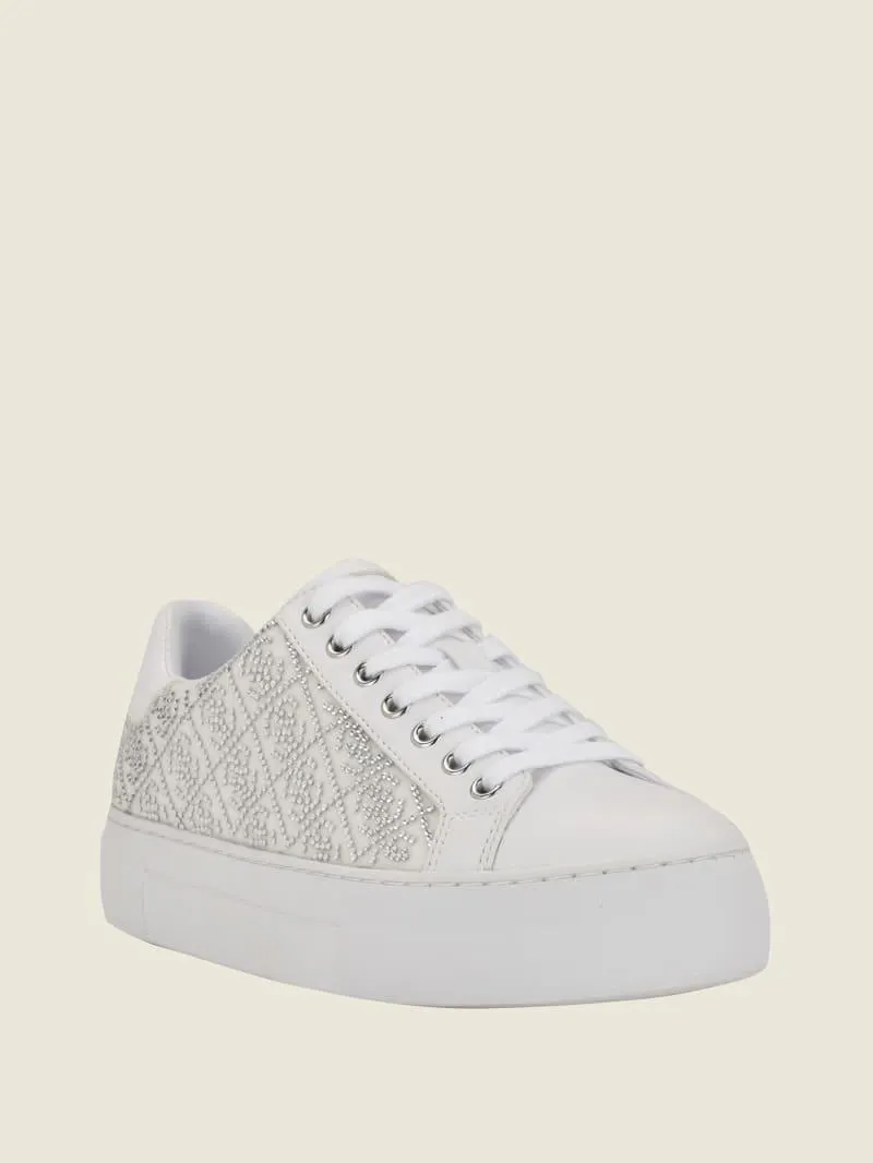Gelsen Rhinestone Logo Low-Top Sneakers