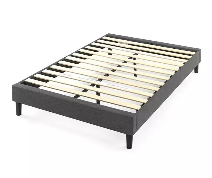 Curtis Gray Queen Upholstered Platform Bed