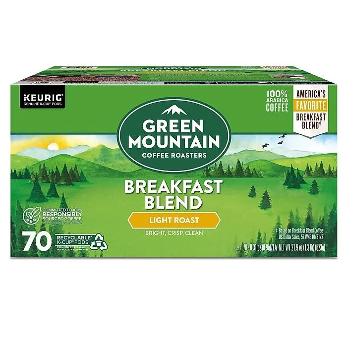 Green Mountain Breakfast Blend Coffee Keurig® K-Cup® Pods,