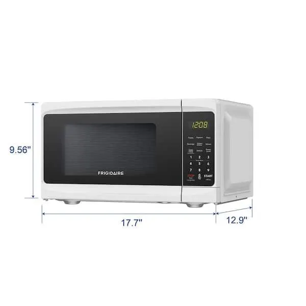 0.7 cu. ft. Countertop Microwave in White