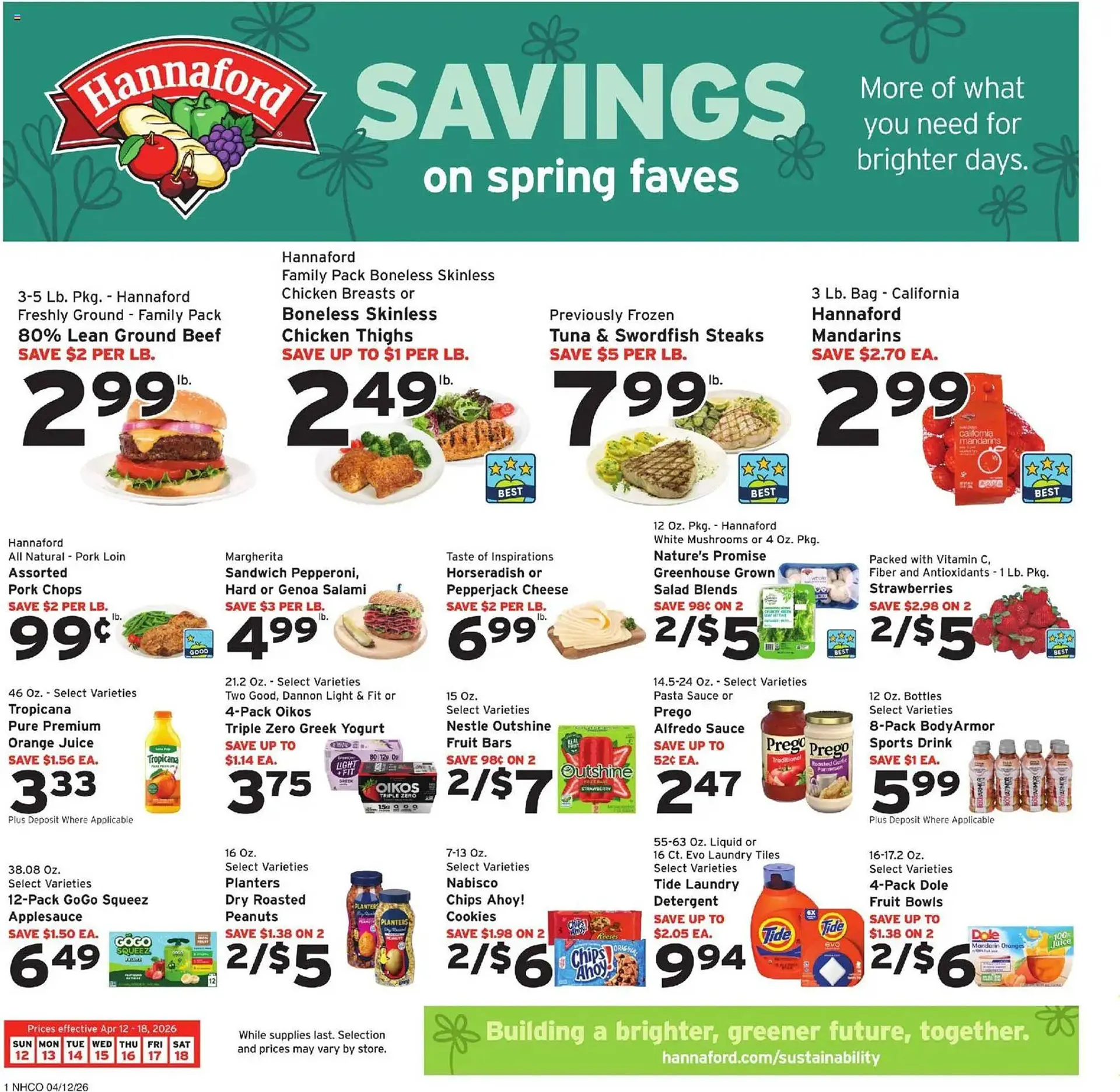 Hannaford flyer - 1