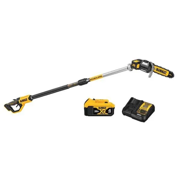 20V MAX 8in. Brushless Cordless Battery Powered Pole Saw Kit with (1) 4 Ah Battery & Charger