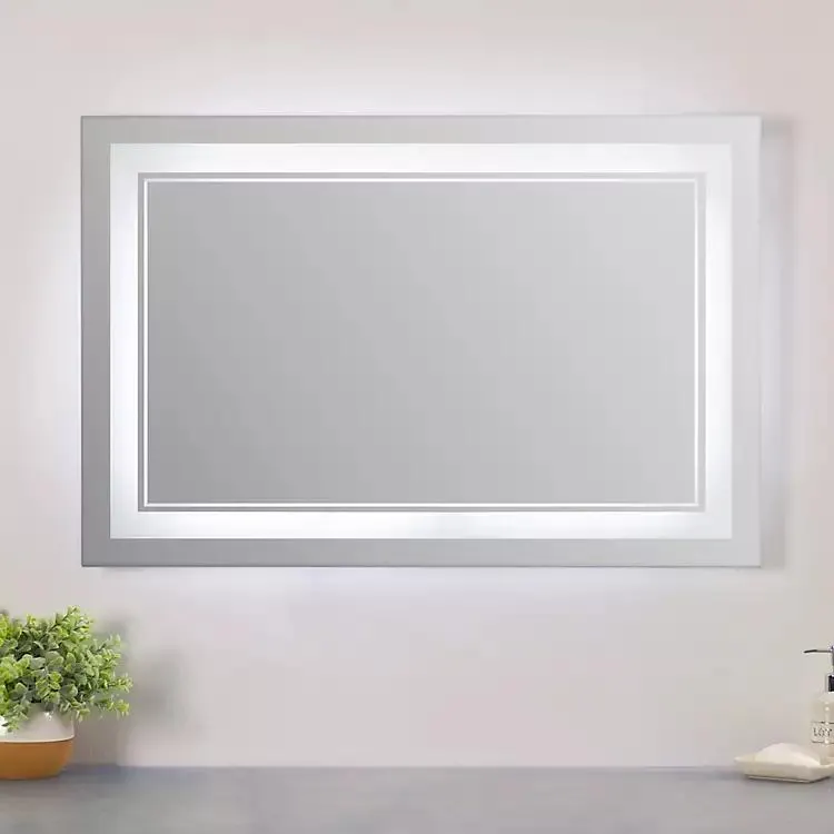 Frameless Rectangle LED Mirror