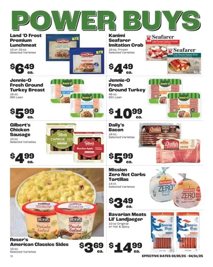 Weekly ad Rosauers Monthly Power Buys from March 5 to April 1 2025 - Page 18