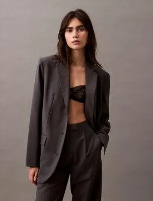 Tropical Wool Blend Blazer