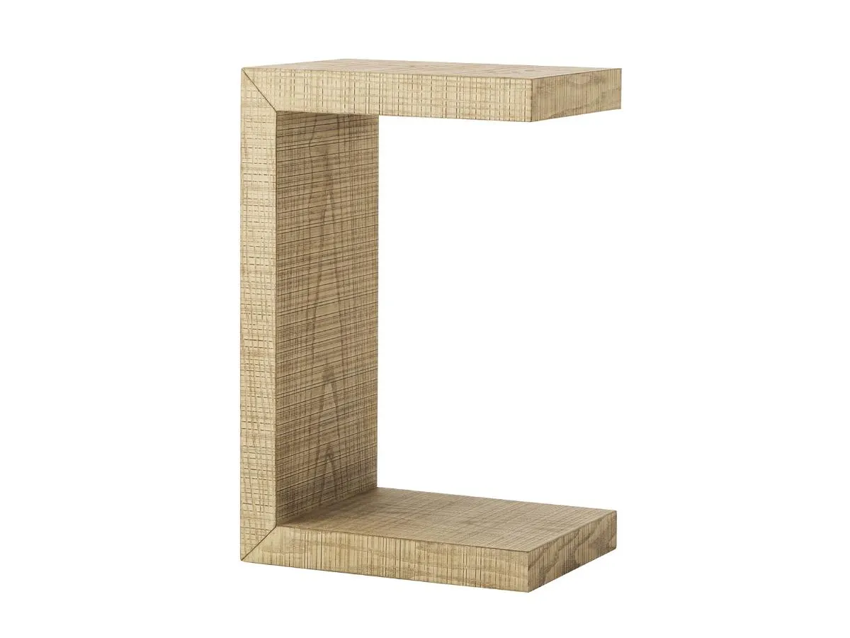 Bacara Modern Classic Wood Pull Up End Table - Natural