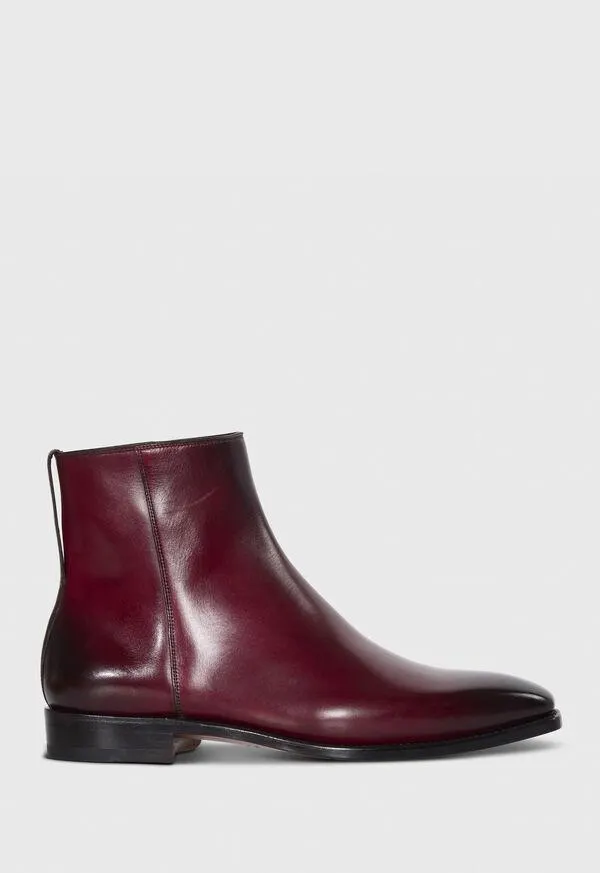 Spencer Leather Zip Boot