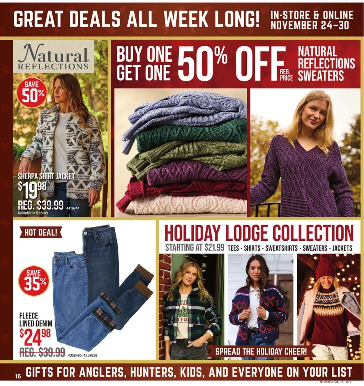 Weekly promotion Cabela's Current weekly ad spanning from November 24 to November 30 2025 - Page 16 for Catalogue 365