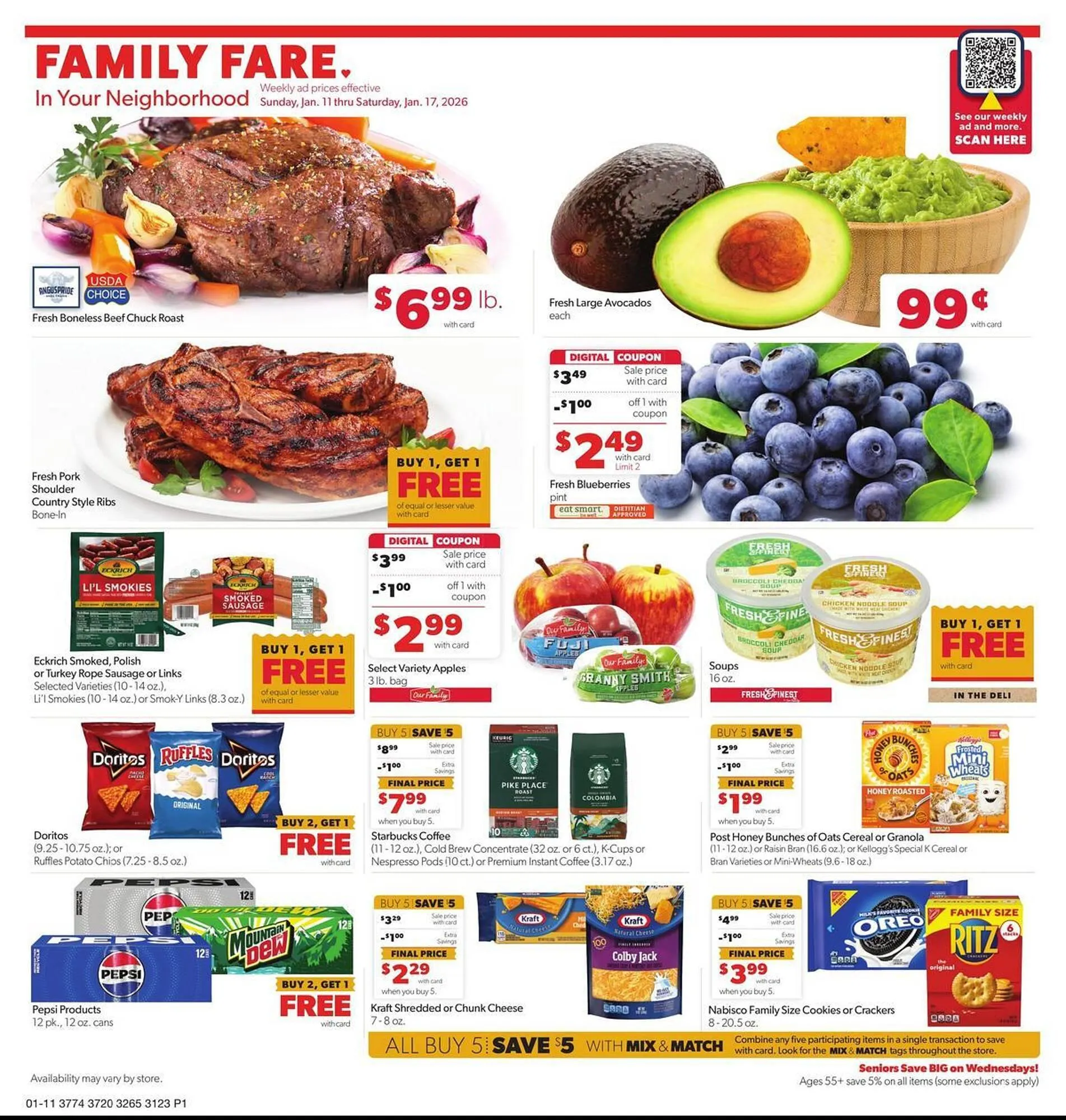 Weekly ad Family Fare weekly ad from January 11 to January 17 2026 - Page 1
