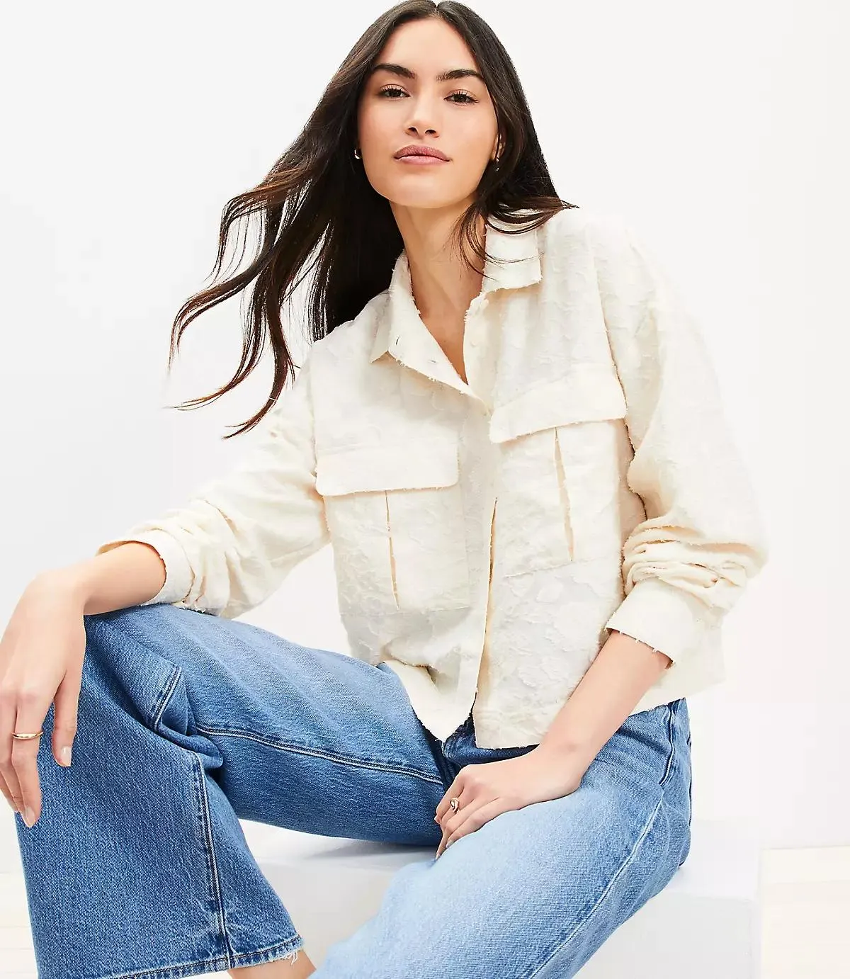 Clip Wide Sleeve Modern Utility Shirt