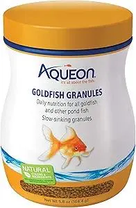 Product Summary: Aqueon Goldfish Fish Food Slow Sinking Granules, 5.8 Ounce, 100106053