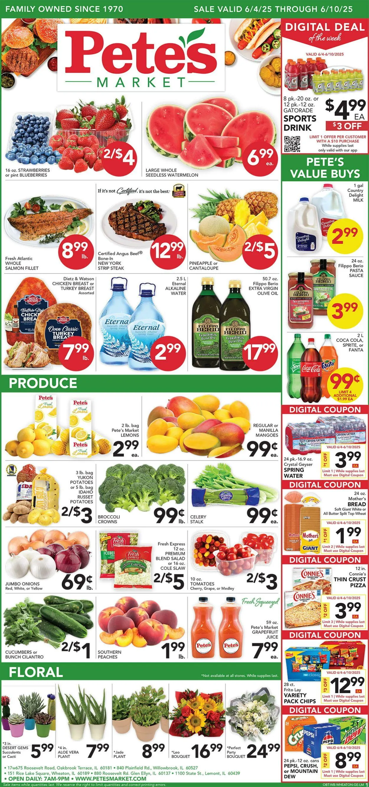 Weekly ad Pete's Fresh Market Current weekly ad from June 4 to June 10 2025 - Page 1