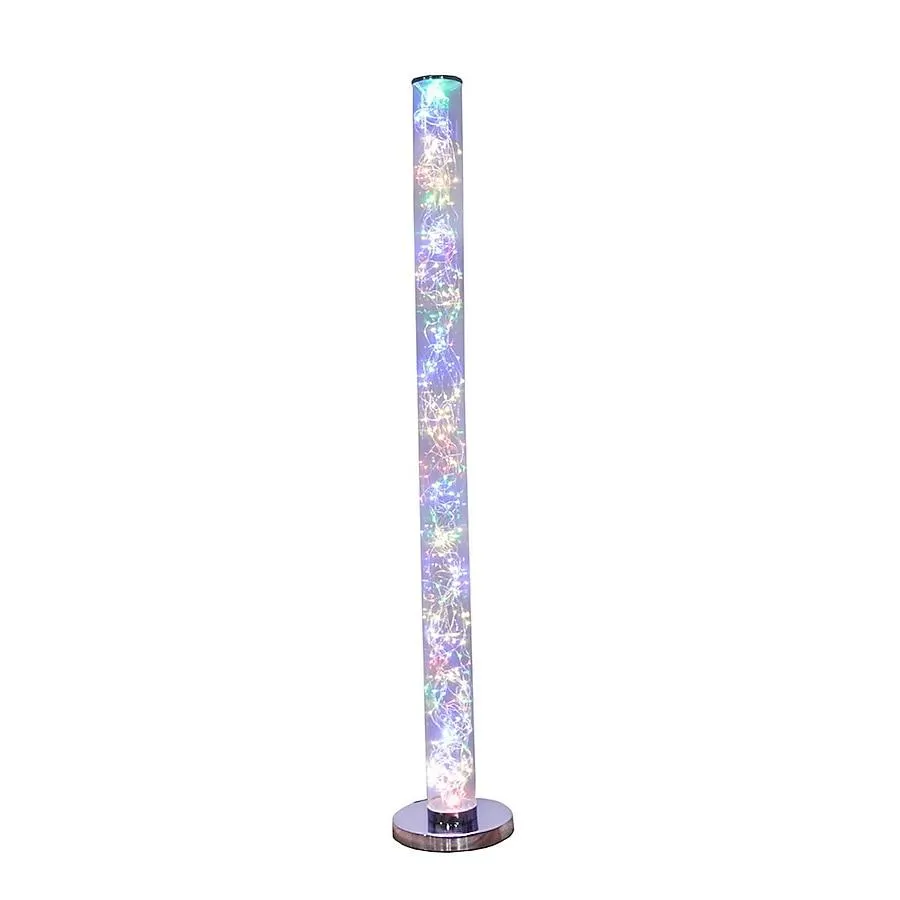BABOOM Multi-colour Columnar LED Floor Lamp 49-in Multi-color Standard Floor Lamp with Acrylic Shade