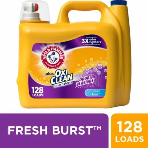 ARM & HAMMER Plus OxiClean with Odor Blasters Fresh Burst Liquid Laundry Detergent