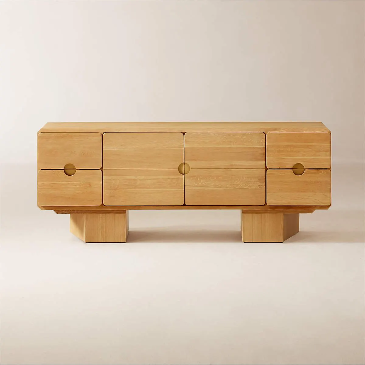 Bishop Natural Oak Wood Credenza 72" by Lawson-Fenning