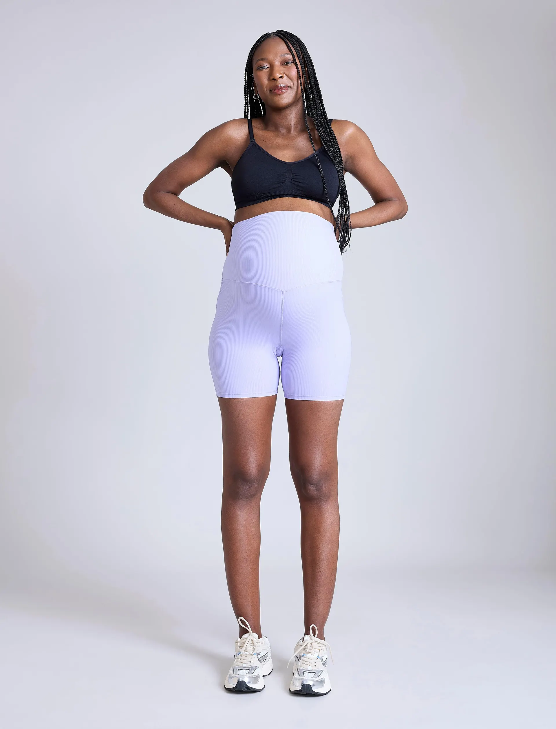 Ribbed Biker Short