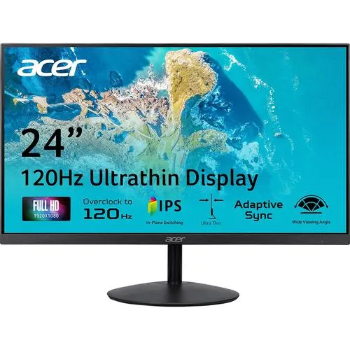 Acer SB240Y 23.8" FHD 120Hz Ultra-Slim Adaptive-Sync IPS Gaming Monitor Open Box