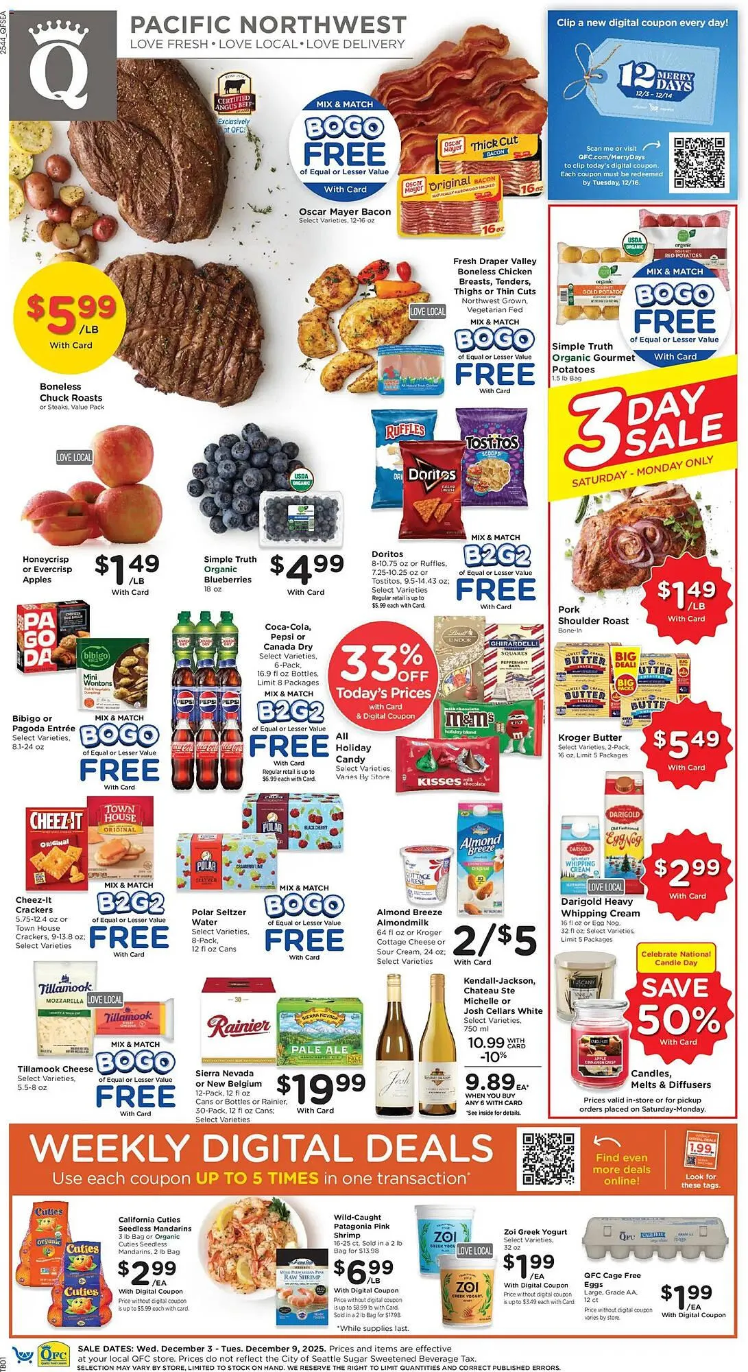 Weekly ad QFC weekly ad from December 3 to December 9 2025 - Page 1