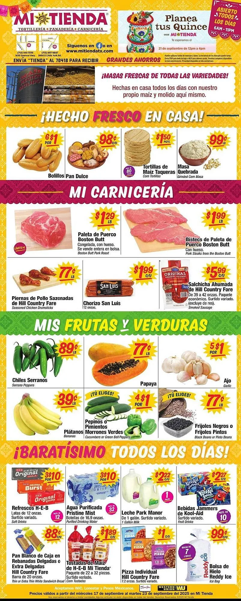 Weekly ad Mi Tienda weekly ad from September 17 to September 23 2025 - Page 1