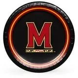Maryland Terrapins NCAA Round Paper Plates, 10", 85 ct.