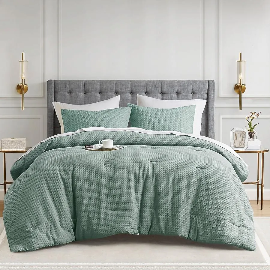 510 Design Sage Green Solid Full/Queen Comforter Microfiber