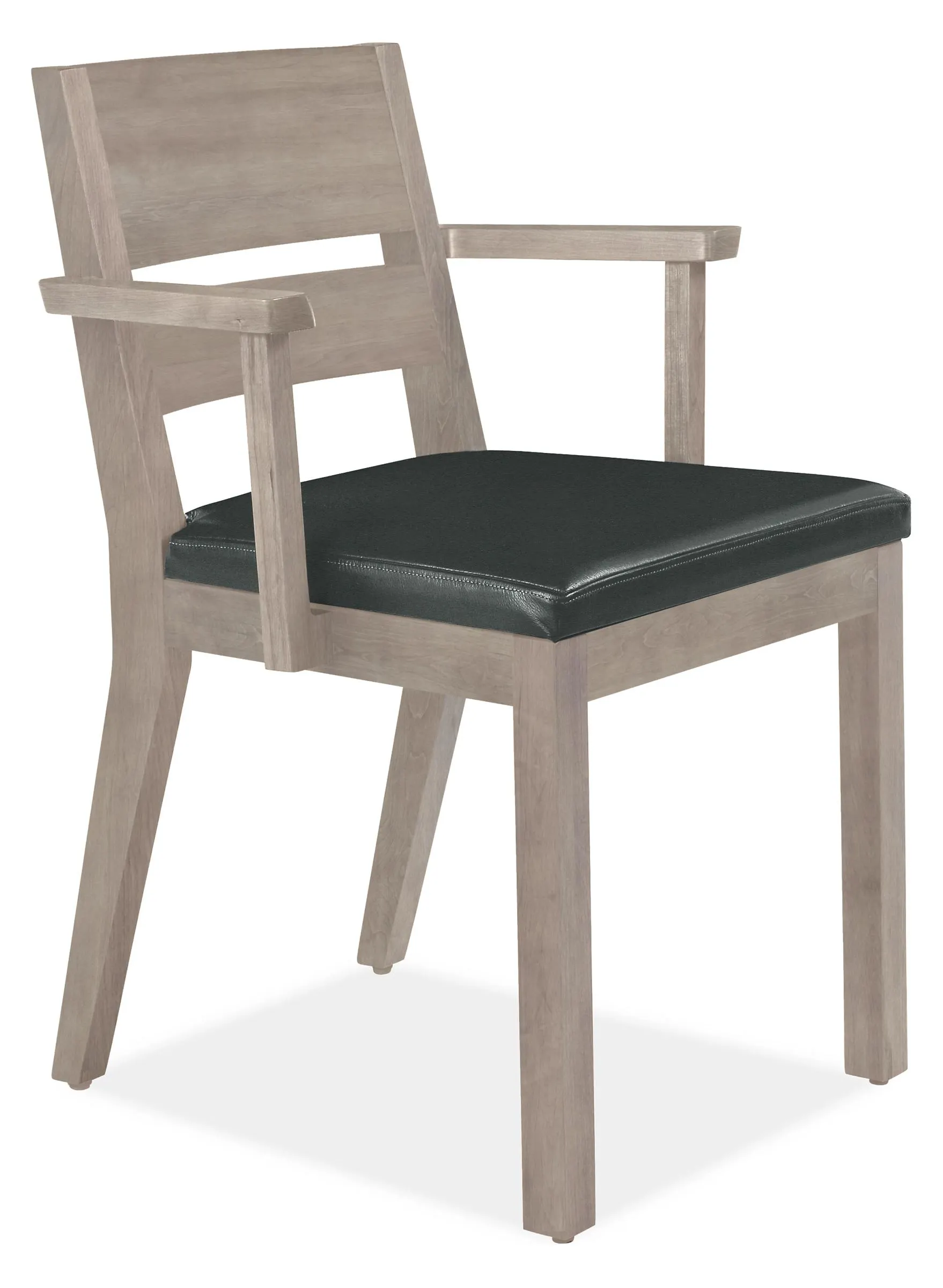 Afton Arm Chair in Pesaro Leather with Shell Frame