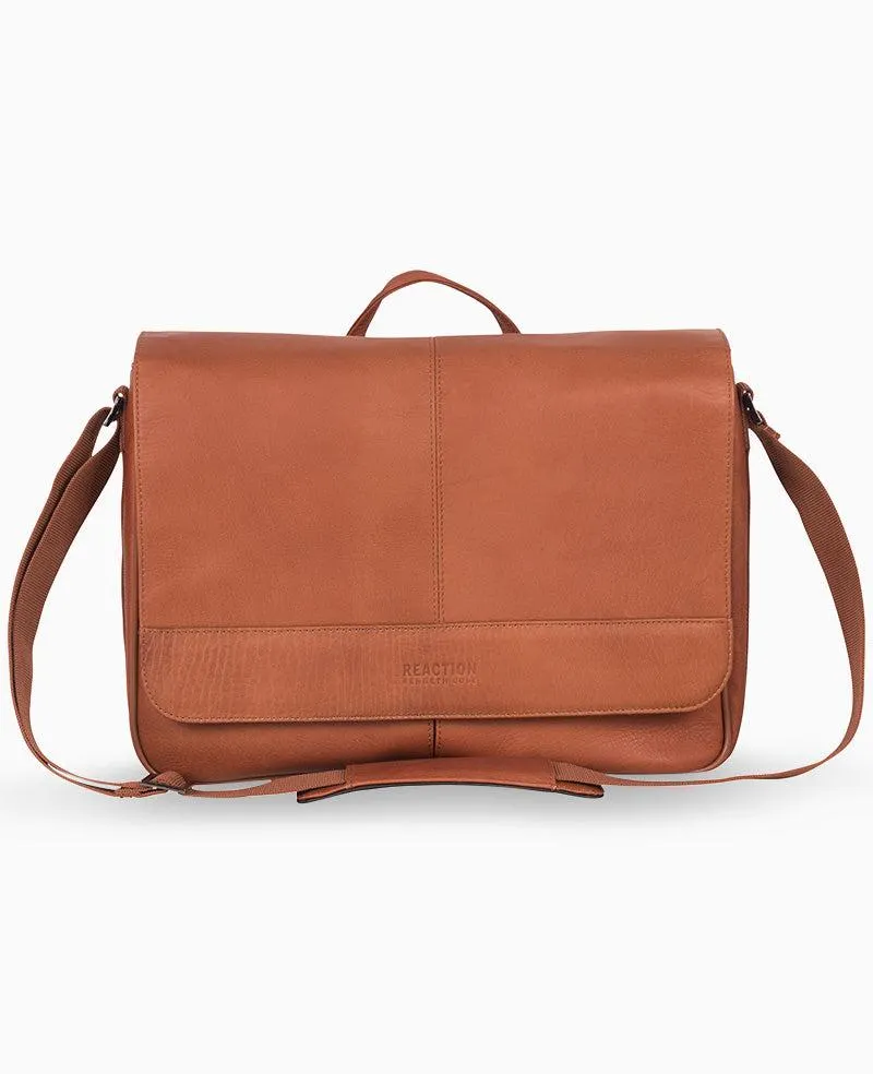 Columbian Leather Crossbody 15.6-Inch Laptop & Tablet Messenger Bag -