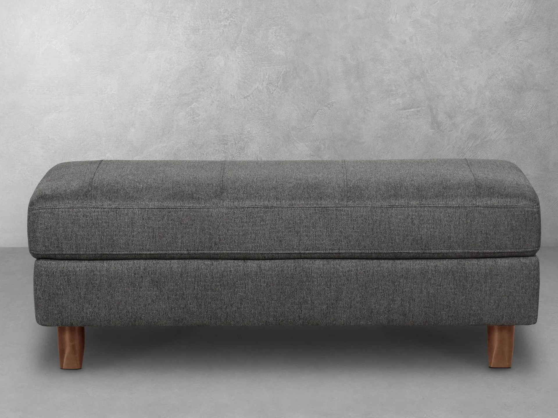 Berkeley Fabric Storage Ottoman - Gray