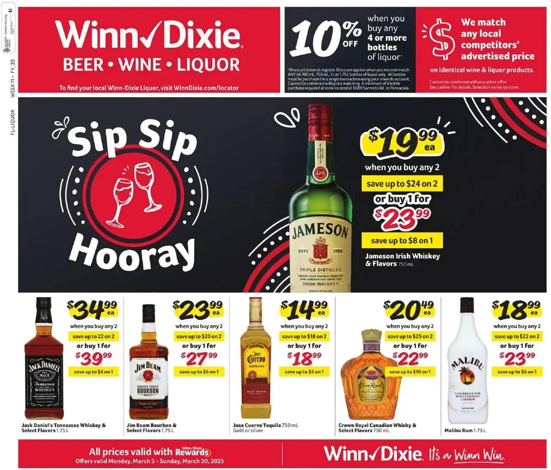 Weekly ad Winn Dixie Weekly Ad from March 3 to March 30 2025 - Page 1