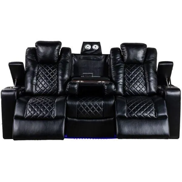 Savoy Dual Power Reclining Sofa with Drop Down Table