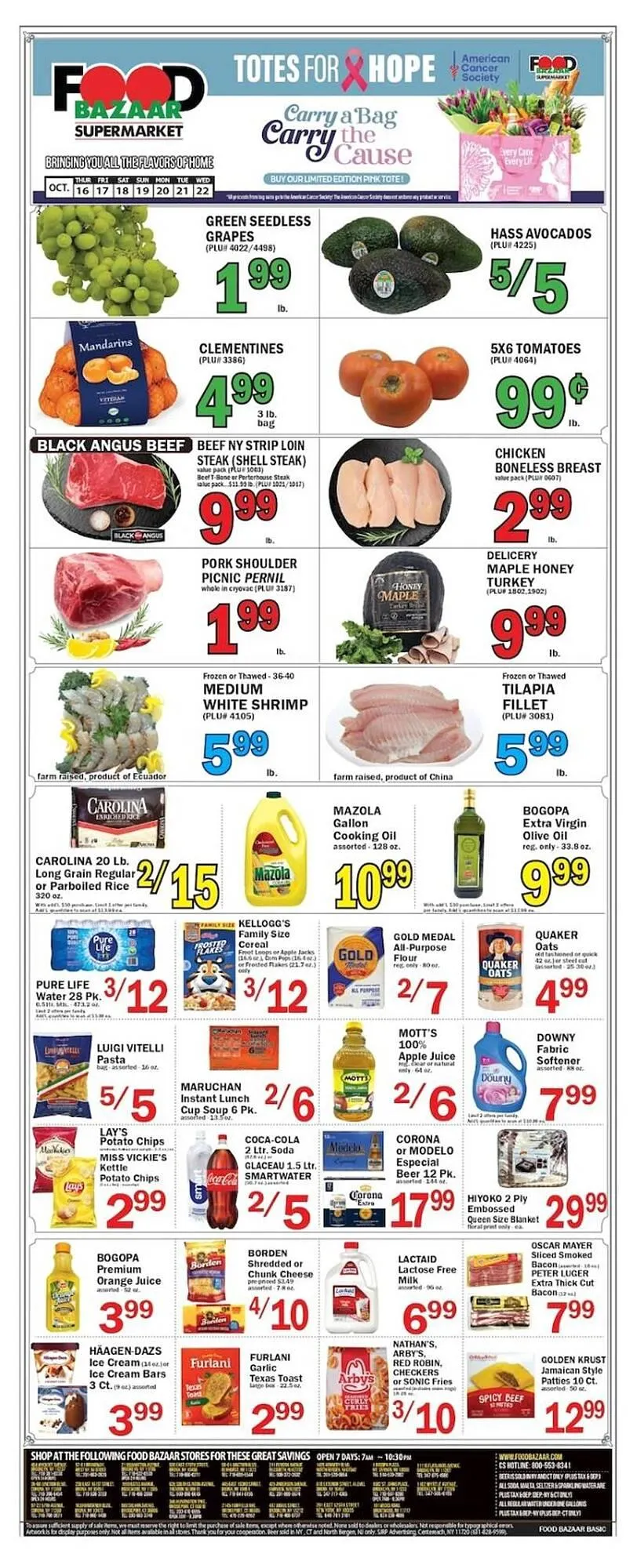 Weekly ad Food Bazaar circular from October 16 to October 22 2025 - Page 1