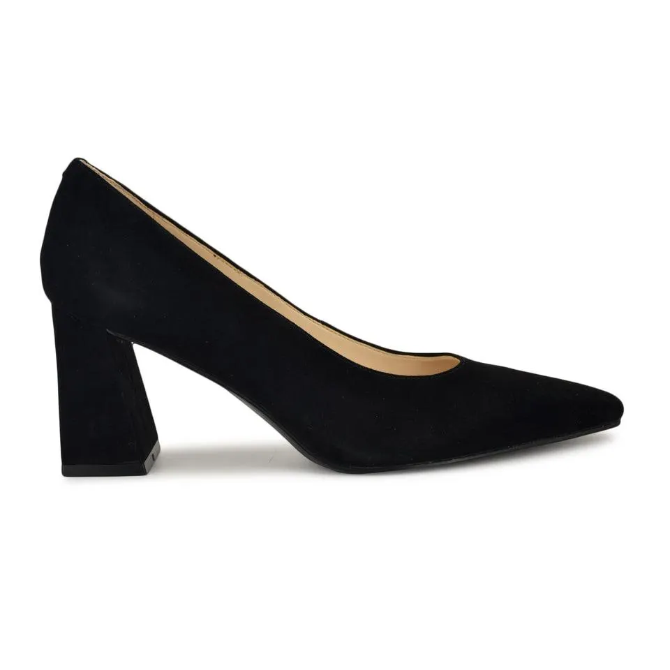 Monda Leather Block Heel Pumps