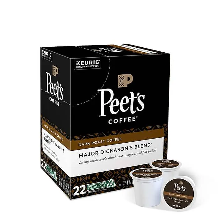 Peet's Coffee Major Dickason's Blend Coffee Keurig® K-Cup® Pods,