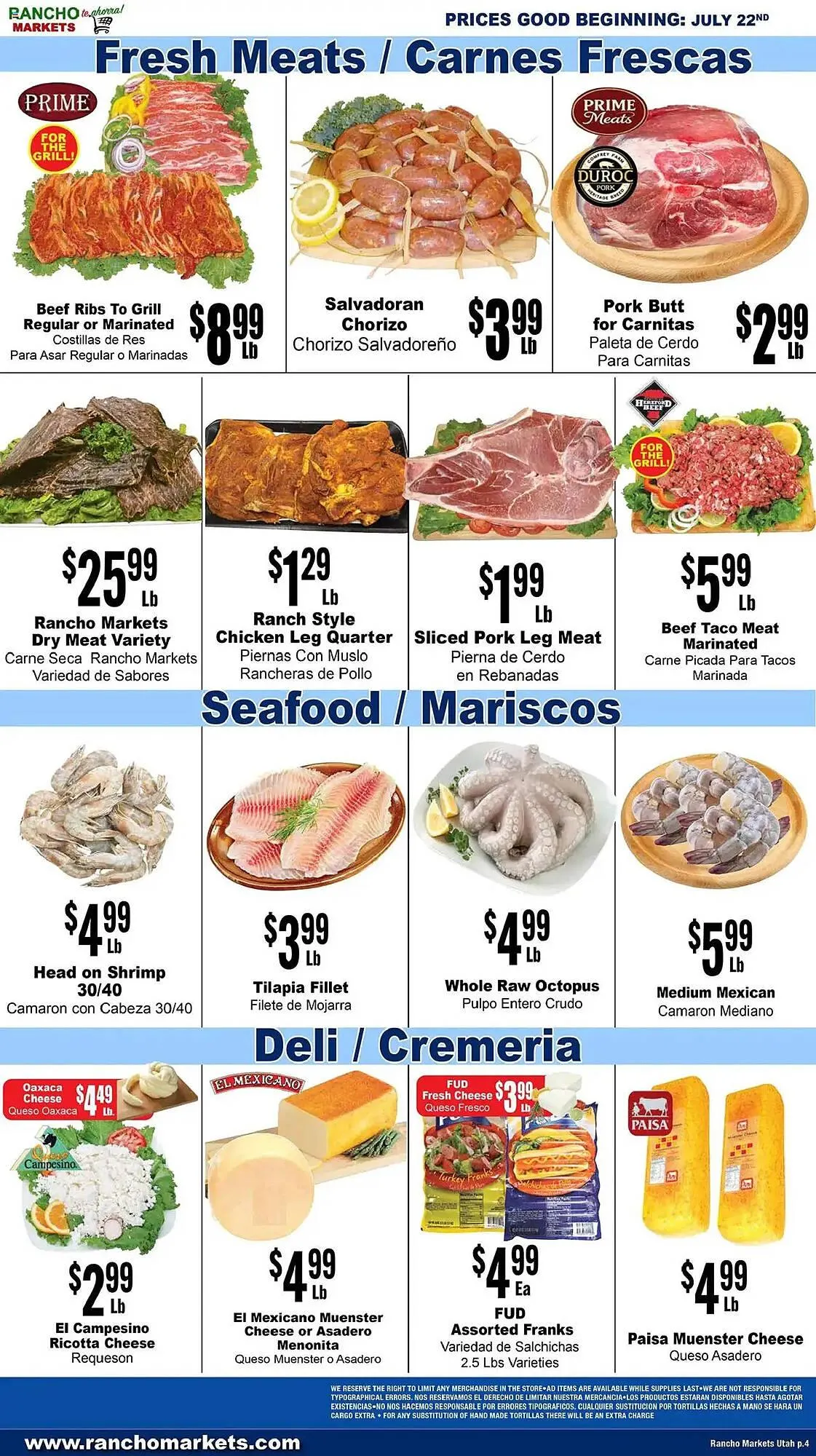 Weekly ad Rancho Markets Weekly Ad from July 22 to July 28 2025 - Page 4