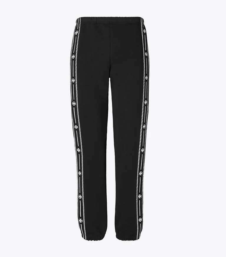 EMBROIDERED FRENCH TERRY SWEATPANT